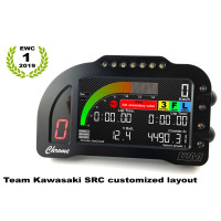 i2M Chrome PLUS Full Color 5" LCD Dash & GPS Lap Timer -  Plug & Play - 2016-2019 Kawasaki ZX-10R