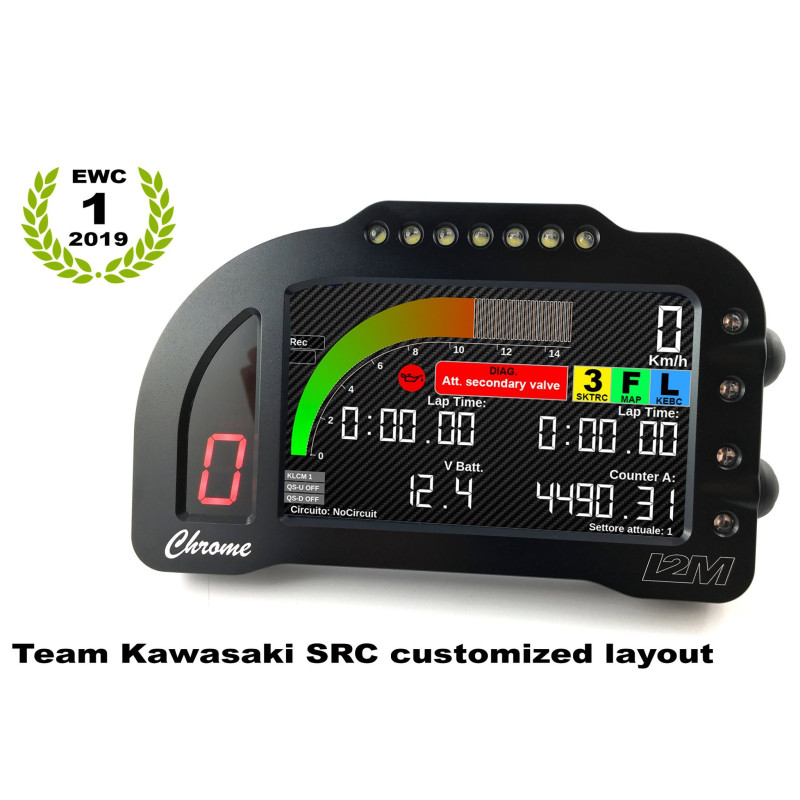 i2M Chrome PLUS Full Color 5" LCD Dash & GPS Lap Timer - Plug & Play - 2016-2019 Kawasaki ZX-10R i2M Chrome PLUS Full Color 5" LCD Dash & GPS Lap Timer - Plug & Play - 2016-2019 Kawasaki ZX-10R