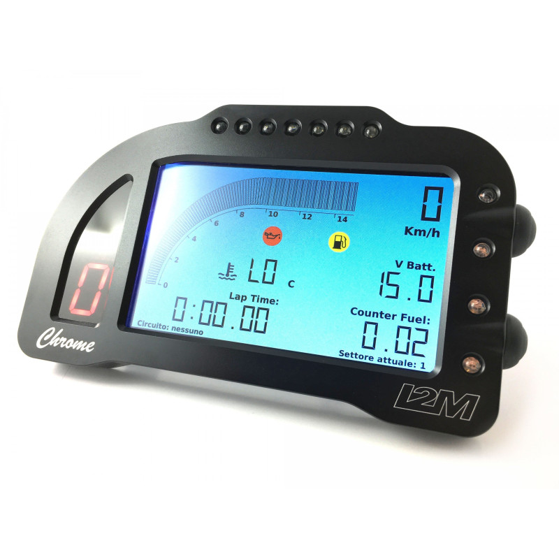 i2M Chrome LITE Full Color LCD Dash & GPS Lap Timer - Plug & Play - Honda, Kawasaki, Suzuki, Yamaha, Ducati, MV Agusta, Aprilia, BMW i2M Chrome LITE Full Color LCD Dash & GPS Lap Timer - Plug & Play - Honda, Kawasaki, Suzuki, Yamaha, Ducati, MV Agusta, Aprilia, BMW