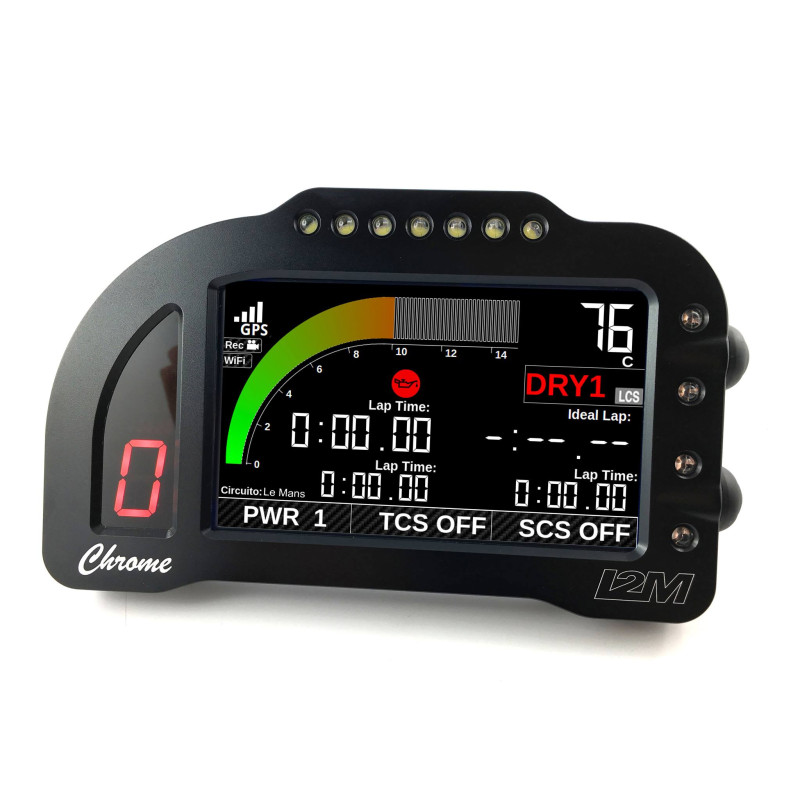 i2M Chrome PLUS Full Color 5" LCD Dash & GPS Lap Timer - Plug & Play - 2016-2019 Kawasaki ZX-10R i2M Chrome PLUS Full Color 5" LCD Dash & GPS Lap Timer - Plug & Play - 2016-2019 Kawasaki ZX-10R