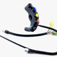 I2M Plug-and-Play Handlebar button pods for use with Chrome Dash - Yamaha R1 / Kawasaki ZX-10R / BMW S1000RR / Ducati V4 I2M Plug-and-Play Handlebar button pods for use with Chrome Dash - Yamaha R1 / Kawasaki ZX-10R / BMW S1000RR / Ducati V4