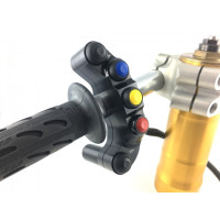I2M Plug-and-Play Handlebar button pods for use with Chrome Dash - Yamaha R1 / Kawasaki ZX-10R / BMW S1000RR / Ducati V4
