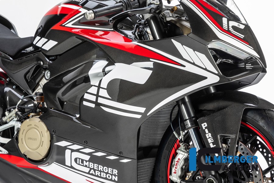 Ilmberger Carbon Fairing Side Panels (Gloss) - Ducati Panigale V4 / V4S