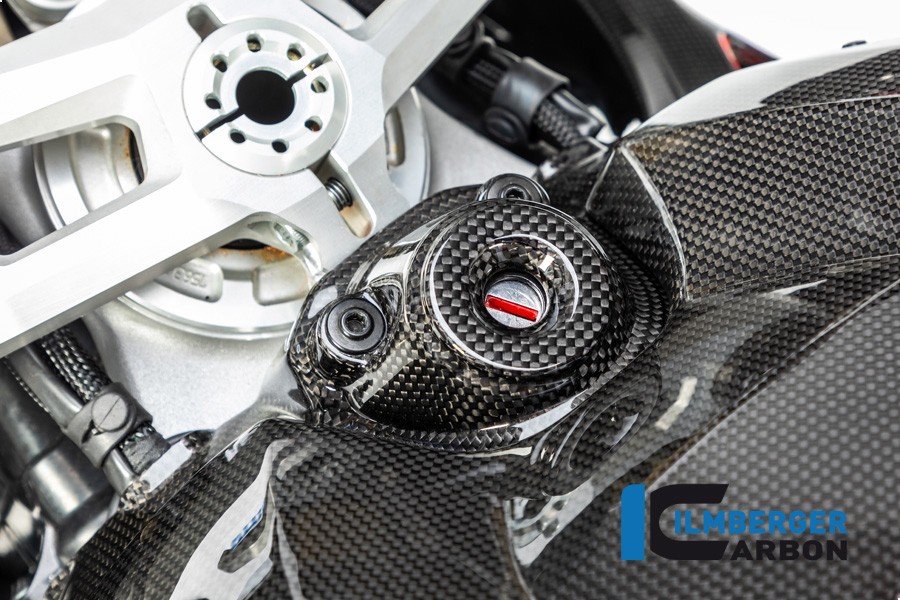 Ilmberger Carbon Ignition Switch Panel (Gloss) - Ducati Panigale V4 / V4S / V4R