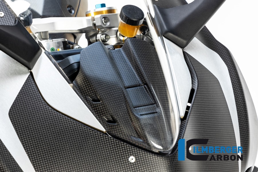 Ilmberger Carbon Instrument Panel Cover (Matte) - Ducati Panigale V4 / V4S / V4R