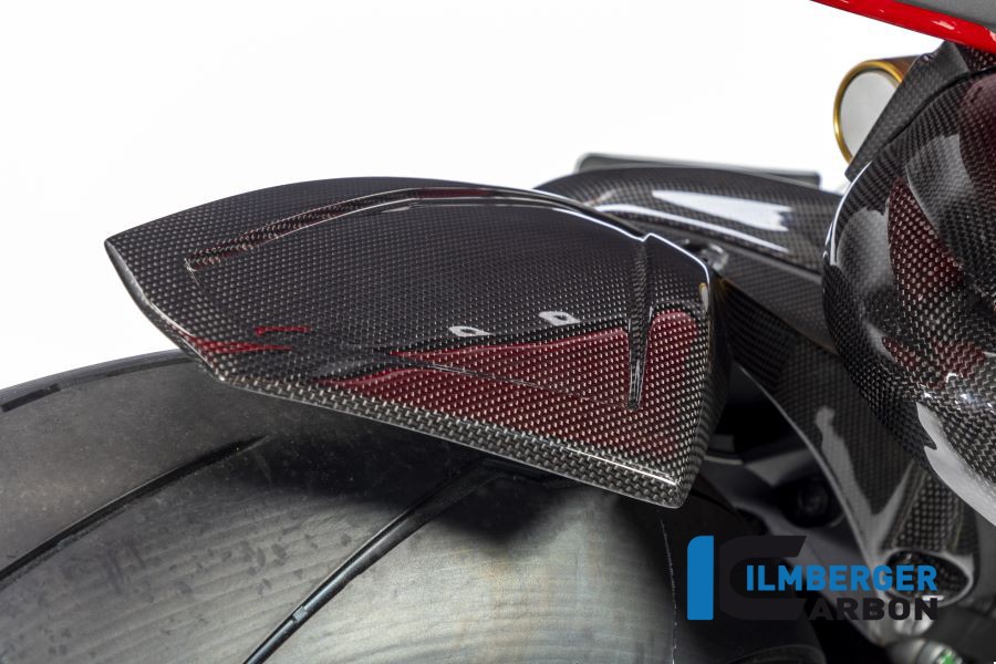 Ilmberger Carbon Rear Hugger Fender / Chain Guard (Gloss) - Ducati Panigale V4 / V4S