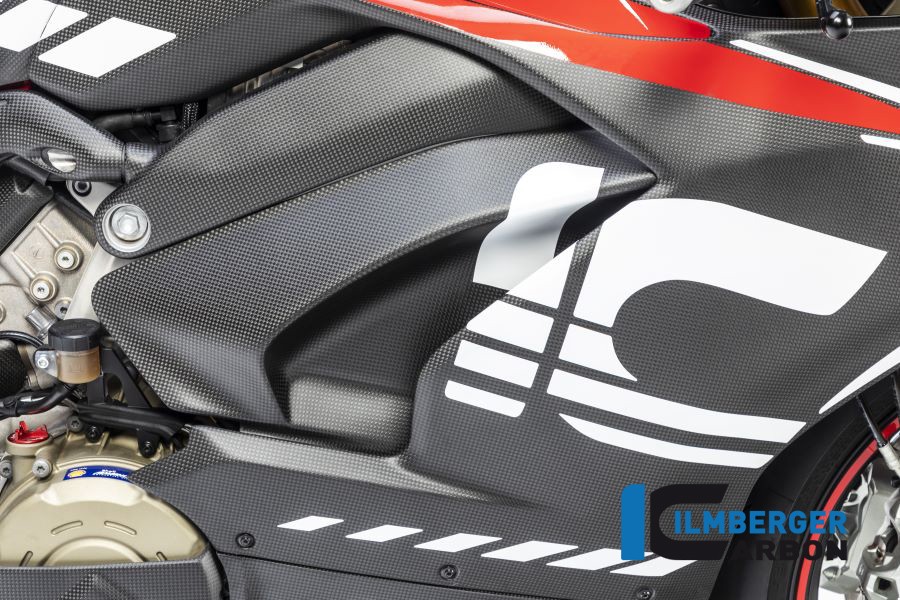 Ilmberger Carbon Fairing Side Panel Air Deflector Set (Matte) - Ducati Panigale V4 / V4S