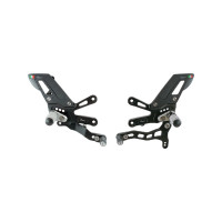 LighTech 'Track System' Adjustable Rearsets GP Shift  w/ Fixed Footpegs | 2019-2025 Aprilia RSV4 / Tuono V4