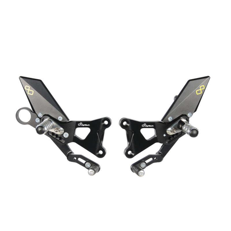 LighTech 'Track System' Adjustable Rearsets (Street Shift )  -  2009-2016 BMW S1000RR / HP4