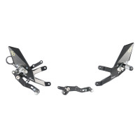 LighTech 'Track System' Adjustable Rearsets w/Folding Footpegs | BMW | S1000RR / HP4 (2015-2018) / S1000R (2017-2023)