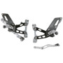 LighTech Track System Rearsets w/ Fixed Footpegs | BMW | S1000RR (2020-2025) / M1000RR (2022-2025) 