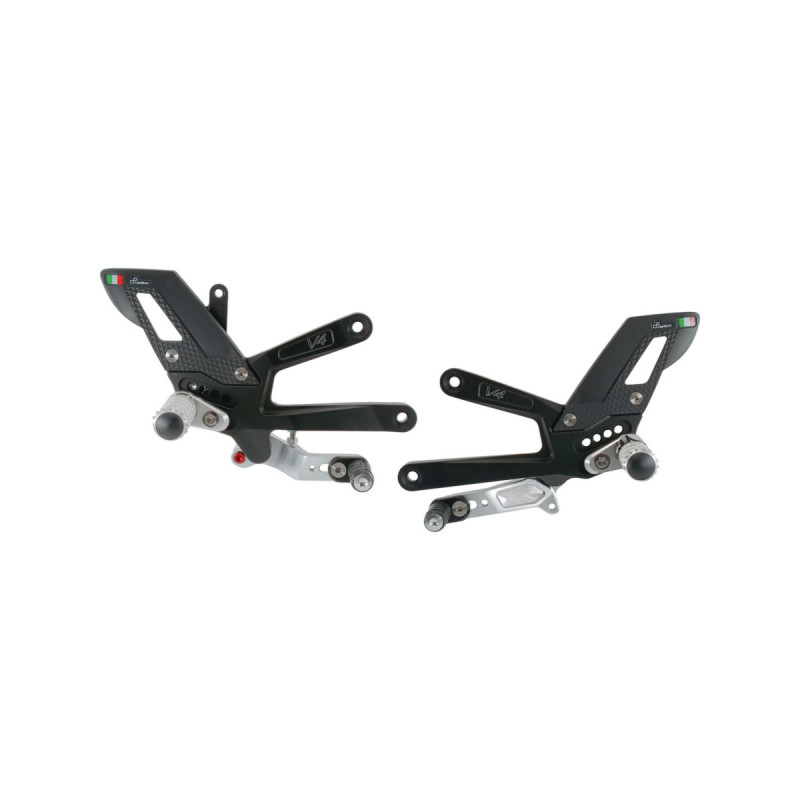 LighTech Track System STD + GP Shift Rearsets w/ Fixed Footpegs | Ducati | Panigale V4 / V4S (2025) LighTech Track System STD + GP Shift Rearsets w/ Fixed Footpegs | Ducati | Panigale V4 / V4S (2025)