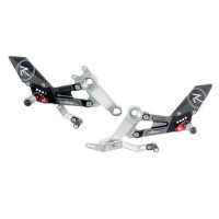 LighTech 'Track System' Adjustable Rearsets R Version (Standard / GP Shift)  -  BMW S1000RR K67 2020 - 2020
