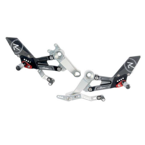 LighTech 'Track System' Adjustable Rearsets R Version (Standard / GP Shift)  -  BMW S1000RR K67 2020 - 2020
