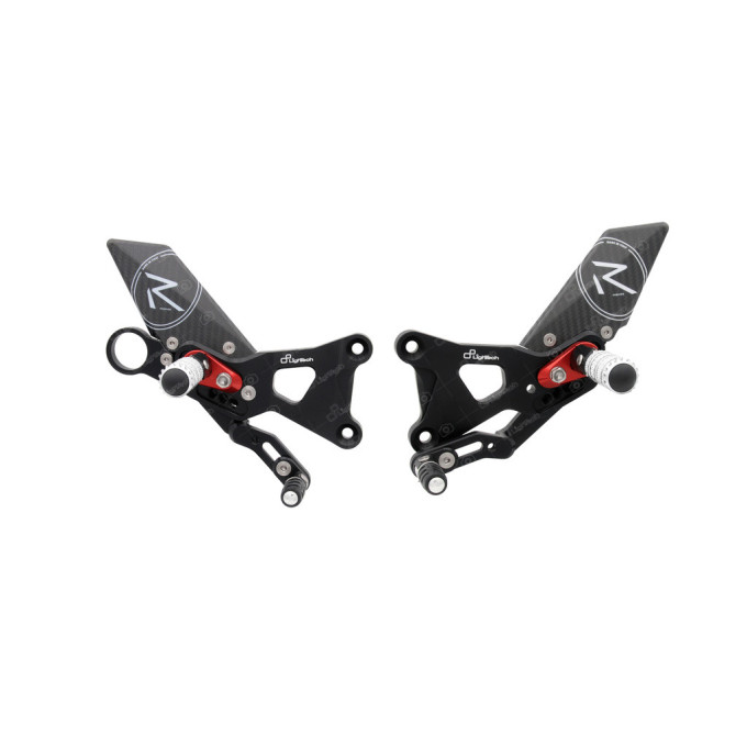 LighTech 'Track System' Adjustable Rearsets R Version (Street Shift )  -  2009-2014 BMW S1000RR / HP4