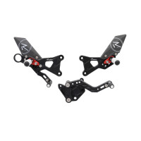 LighTech 'Track System' Adjustable Rearsets R Version (GP Shift )  -  2009-2014 BMW S1000RR / HP4