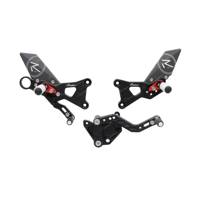 LighTech 'Track System' Adjustable Rearsets R Version (GP Shift )  -  2009-2014 BMW S1000RR / HP4