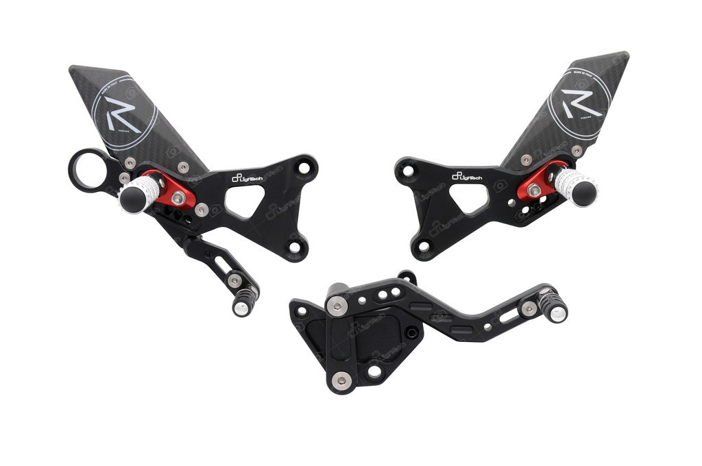 LighTech 'Track System' Adjustable Rearsets R Version (GP Shift )  -  2009-2014 BMW S1000RR / HP4