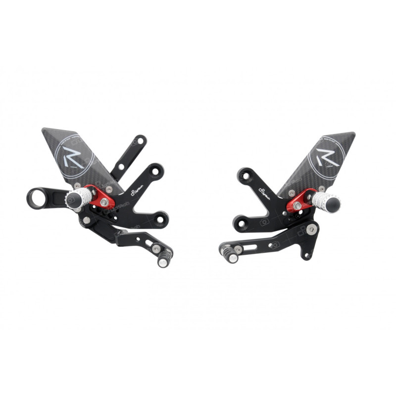 LighTech 'Track System' Adjustable Rearsets  R Version  -  2015-2017 Suzuki GSX-S1000