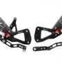 LighTech 'Track System' Adjustable Rearsets R version (Black)  -  2017-2018 Suzuki GSX-R1000 / 1000R