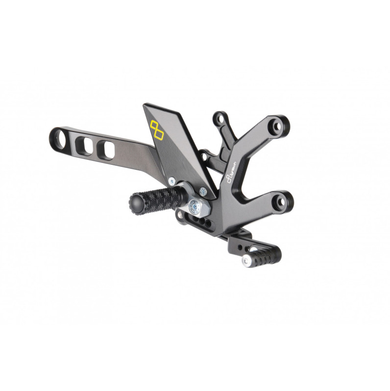 LighTech 'Track System' Adjustable Rearsets w/Folding Footpegs  -  2016-2017 Yamaha FZ-10 / MT-10
