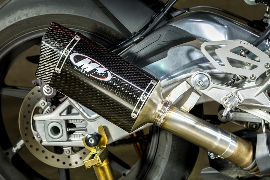  M4 2015-16 BMW S1000RR Tech1 Carbon Fiber Slip-On