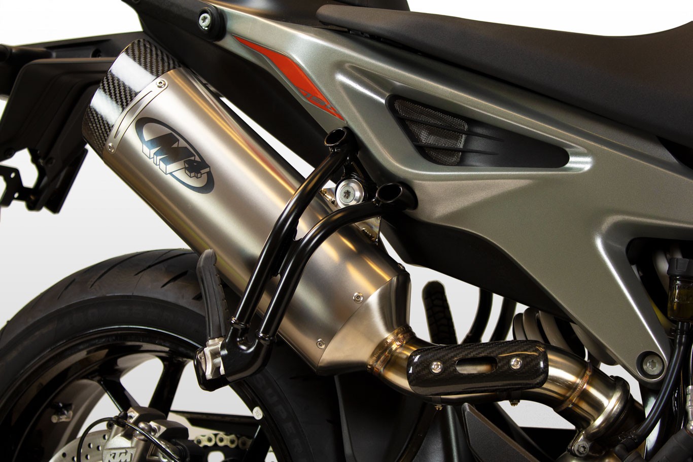 M4 Slip-On Exhaust with Titanium Oval Canister | KTM Duke 790 / 890 (2018-2023) M4 Slip-On Exhaust with Titanium Oval Canister | KTM Duke 790 / 890 (2018-2023)