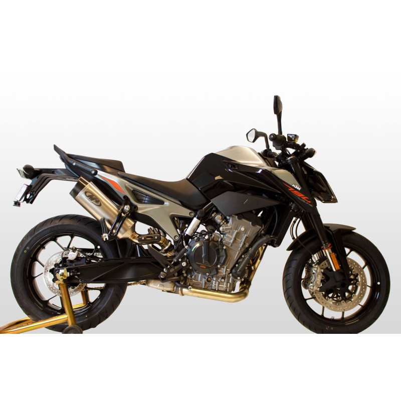 M4 Slip-On Exhaust with Titanium Oval Canister | KTM Duke 790 / 890 (2018-2023)