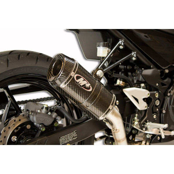 M4 FULL SYSTEM WITH X96 CARBON CANISTER 2018-2023 Kawasaki Ninja 400/Z400