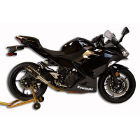 M4 SLIP-ON WITH X96 CARBON CANISTER 2018-2023 Kawasaki Ninja 400/Z400