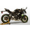 M4 FULL SYSTEM CARBON FIBER CANISTER 2017-2023 Kawasaki Ninja 650/Z650