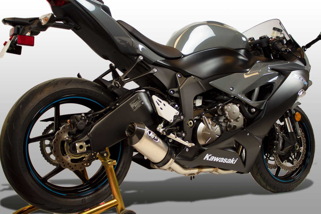 M4 STREET SLAYER FULL SYSTEM WITH TITANIUM CANISTER 2009-2024 Kawasaki ZX-6R