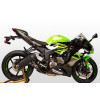M4 Slip-On Exhaust with Black GP19 Canister | Kawasaki ZX-6R (2009-2024)