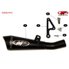 M4 Slip-On Exhaust with Black GP19 Canister | Kawasaki ZX-6R (2009-2024)