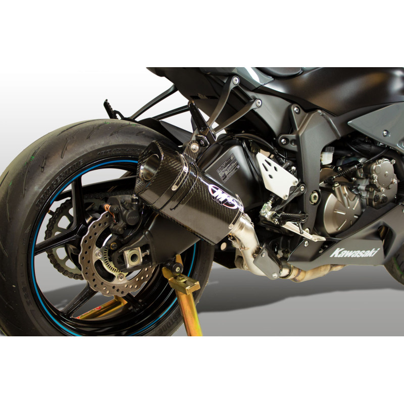 M4 TECH1 CARBON FIBER SLIP-ON SYSTEM 2009-2024 Kawasaki ZX-6R