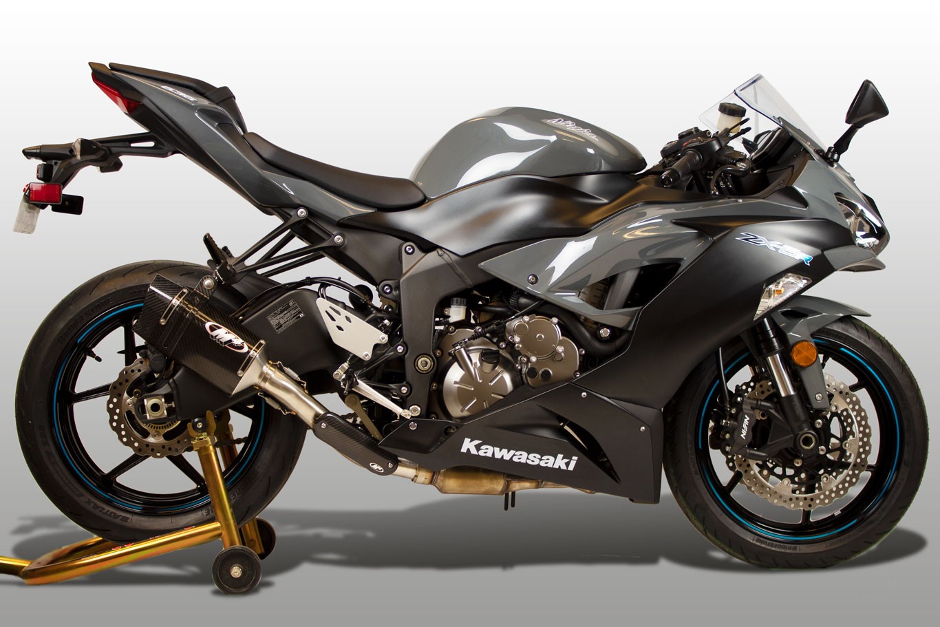 M4 TECH1 CARBON FIBER SLIP-ON SYSTEM 2009-2024 Kawasaki ZX-6R