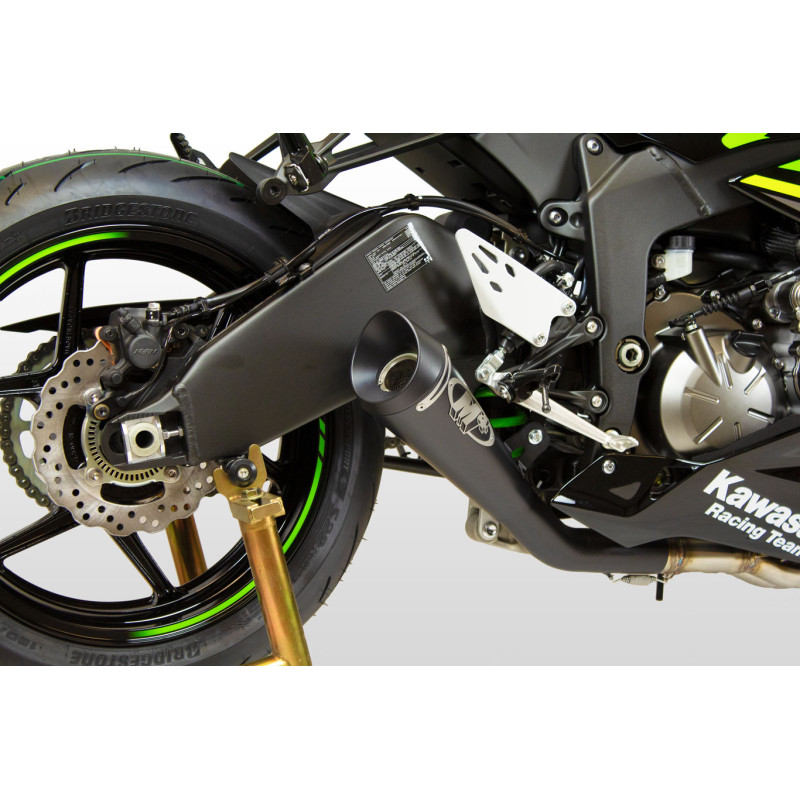 M4 FULL SYSTEM WITH BLACK GP19 CANISTER 2009-2024 Kawasaki ZX-6R