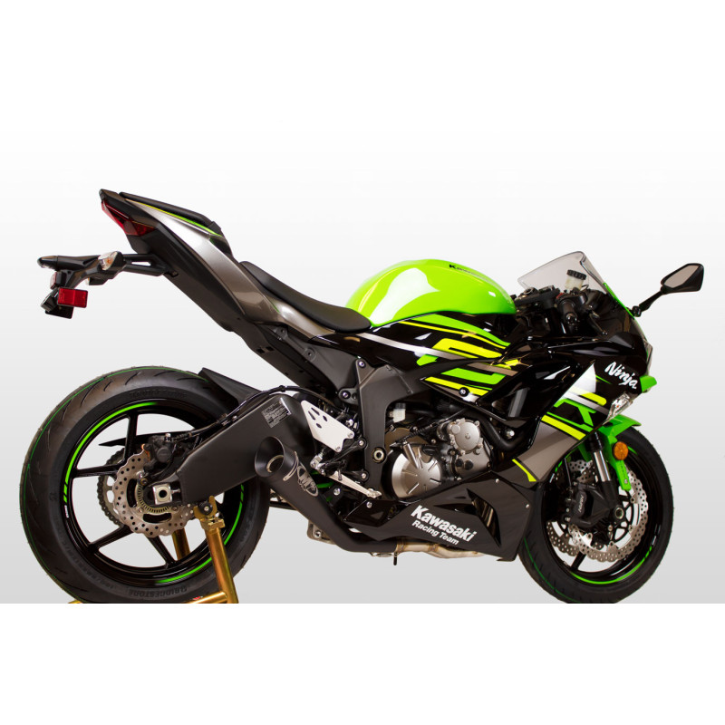 M4 FULL SYSTEM WITH BLACK GP19 CANISTER 2009-2024 Kawasaki ZX-6R