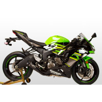  M4 FULL SYSTEM WITH BLACK GP19 CANISTER 2009-2024 Kawasaki ZX-6R