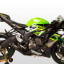  M4 FULL SYSTEM WITH BLACK GP19 CANISTER 2009-2024 Kawasaki ZX-6R