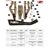 M4 FULL SYSTEM WITH BLACK GP19 CANISTER 2009-2024 Kawasaki ZX-6R