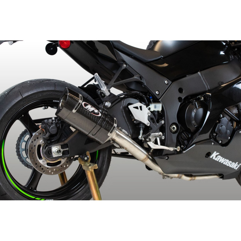 M4 Full Titanium System with Tech1 Carbon Canister - Kawasaki ZX-10R (2021-2023)