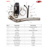 M4 Full Titanium Half System with Tech1 Carbon Canister - Kawasaki ZX-10R (2021-2023)