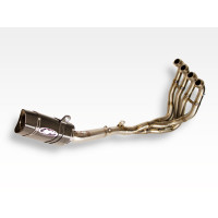 M4 FULL TITANIUM SYSTEM WITH TECH1 CARBON FIBER CANISTER 2016-2023 Kawasaki ZX-10R
