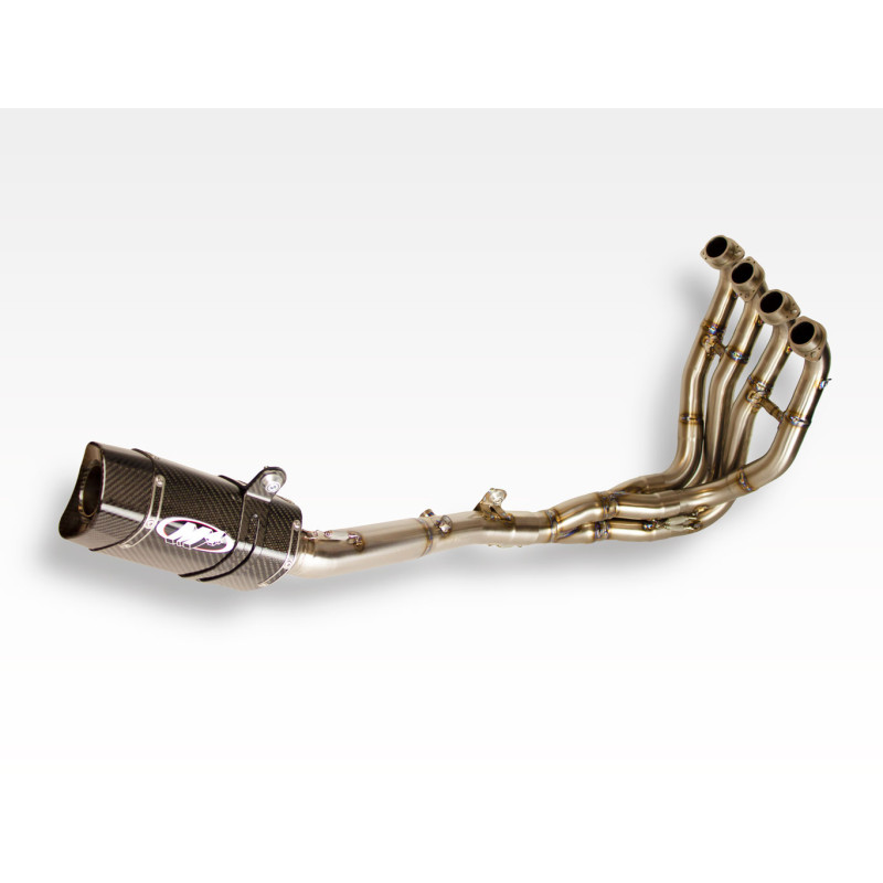M4 FULL TITANIUM SYSTEM WITH TECH1 CARBON FIBER CANISTER 2016-2023 Kawasaki ZX-10R