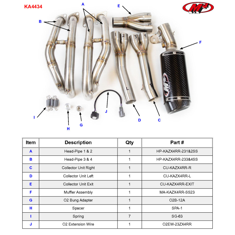 M4 STREET SLAYER X96 FULL SYSTEM - 2023+ Kawasaki ZX-4RR M4 STREET SLAYER X96 FULL SYSTEM - 2023+ Kawasaki ZX-4RR