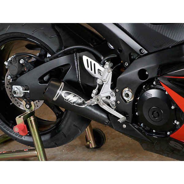 M4 Black GP Slip-On 2007-08 Suzuki GSX-R1000