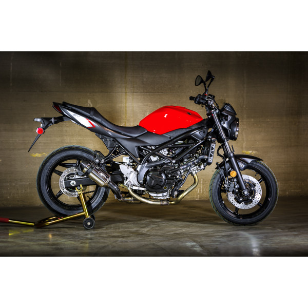 M4 2017-2023 Suzuki SV650/X SLIP-ON SYSTEM W/ POLISHED CANISTER