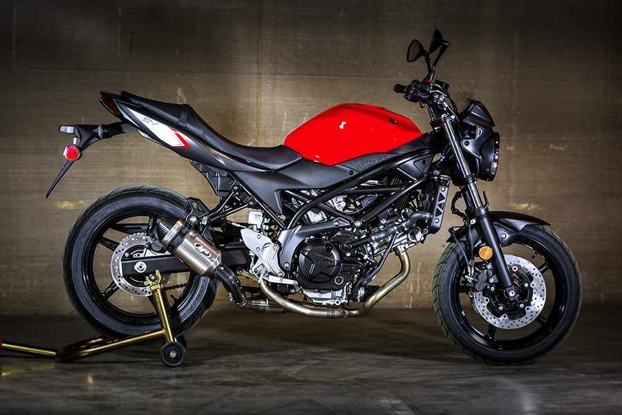 M4 2017-2023 Suzuki SV650/X SLIP-ON SYSTEM WITH TITANIUM CANISTER