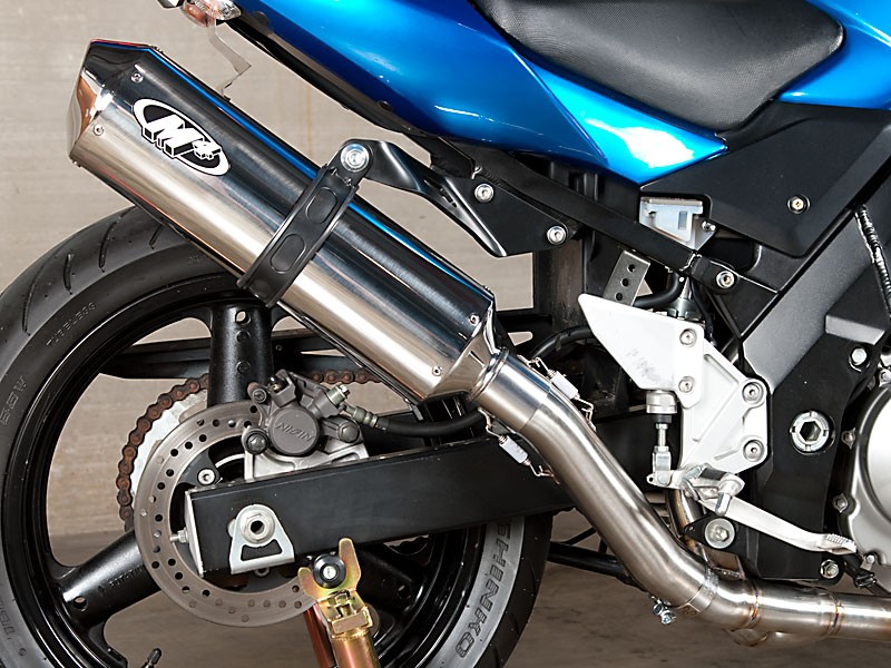 M4 RACE FULL SYSTEM WITH POLISHED CANISTER - 2003 Suzuki SV650